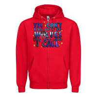 Red you cant throw me to the wolves they come when i c Zipper Hoodie - Artiststas