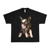 Black baby berkshire pig Urban Heavy Tee - LillyAllenDesigns