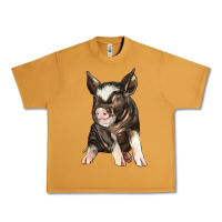 Peanut Butter baby berkshire pig Urban Heavy Tee - LillyAllenDesigns