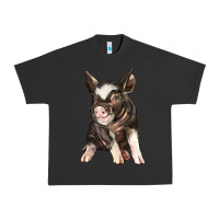 Pigment Black baby berkshire pig Urban Heavy Tee - LillyAllenDesigns