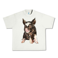 Pistachio baby berkshire pig Urban Heavy Tee - LillyAllenDesigns