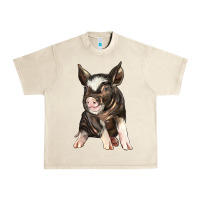 Sandshell baby berkshire pig Urban Heavy Tee - LillyAllenDesigns