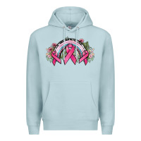 Blue Mist Cancer ribbon rainbow Cancer Awareness Premium Hoodie - HowdyJamesFarm