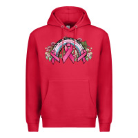 Cardinal Cancer ribbon rainbow Cancer Awareness Premium Hoodie - HowdyJamesFarm