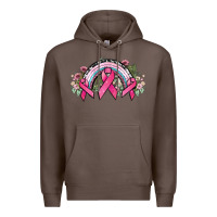 Coffee Cancer ribbon rainbow Cancer Awareness Premium Hoodie - HowdyJamesFarm