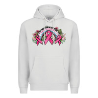 Dove Grey Cancer ribbon rainbow Cancer Awareness Premium Hoodie - HowdyJamesFarm
