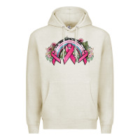 Oatmeal Heather Cancer ribbon rainbow Cancer Awareness Premium Hoodie - HowdyJamesFarm