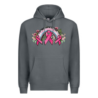 Rock Cancer ribbon rainbow Cancer Awareness Premium Hoodie - HowdyJamesFarm