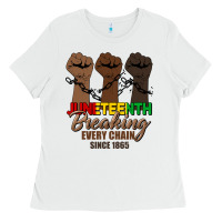 White breaking every chain since 1865 Ladies Tee - HRA Design Shop