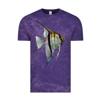 Cloud Purple Angelfish Vintage Tee - LillyAllenDesigns