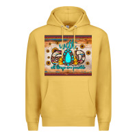 Antique Gold with god all things are possible matthew 19 26 Premium Hoodie - JahusDesignShop