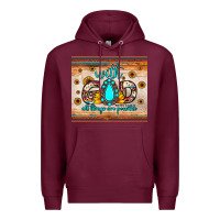 Burgundy with god all things are possible matthew 19 26 Premium Hoodie - JahusDesignShop