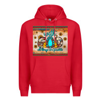 Red with god all things are possible matthew 19 26 Premium Hoodie - JahusDesignShop