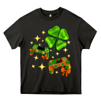 Asphalt St. Patrick's Day with game control and clover Heavy Core Tee - Neo Western