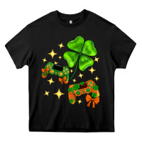 Black St. Patrick's Day with game control and clover Heavy Core Tee - Neo Western