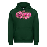 Forest Green Survivor Breast Cancer Urban Hoodie - FaDigitalArtStudio
