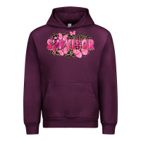 Mauve Wine Survivor Breast Cancer Urban Hoodie - FaDigitalArtStudio