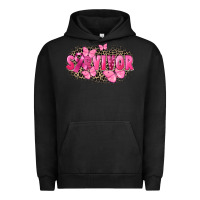 Pigment Black Survivor Breast Cancer Urban Hoodie - FaDigitalArtStudio