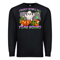 Black I ghost people all year round Premium Sweatshirt - NancyCooperArtShop