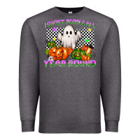 Charcoal Heather I ghost people all year round Premium Sweatshirt - NancyCooperArtShop