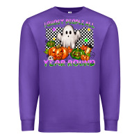 Purple I ghost people all year round Premium Sweatshirt - NancyCooperArtShop