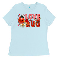 Baby Blue love bug Ladies Tee - FaDigitalArtStudio