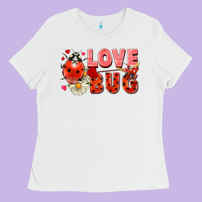 Love Bug Ladies Tee Designed By Fadigitalartstudio
