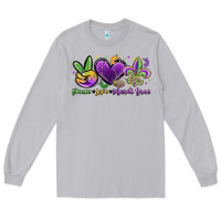 Moon Dust peace love mardi gras Long Sleeve Tee - MaliasSmallBusiness