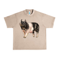 French Oak hampshire pig Urban Heavy Tee - LillyAllenDesigns