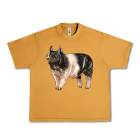 Peanut Butter hampshire pig Urban Heavy Tee - LillyAllenDesigns