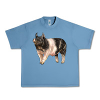 Pebble Blue hampshire pig Urban Heavy Tee - LillyAllenDesigns