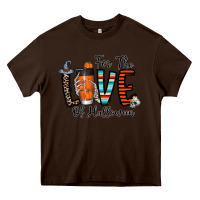 Chocolate Brown for the love of halloween Heavy Core Tee - CowhideDigitalArt