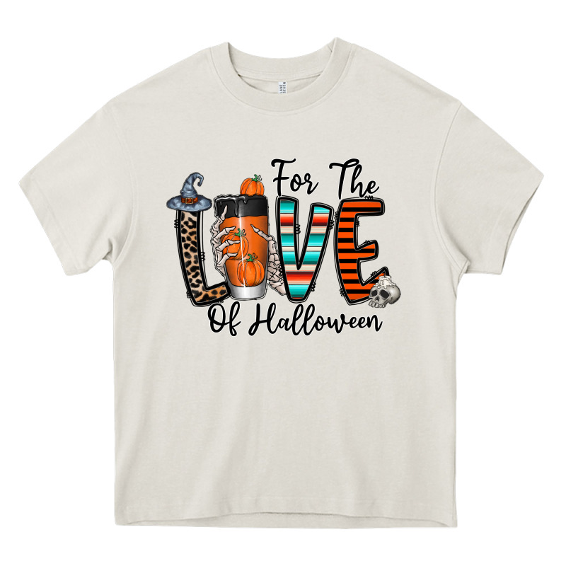For The Love Of Halloween Heavy Core Tee by CowhideDigitalArt | Teevron