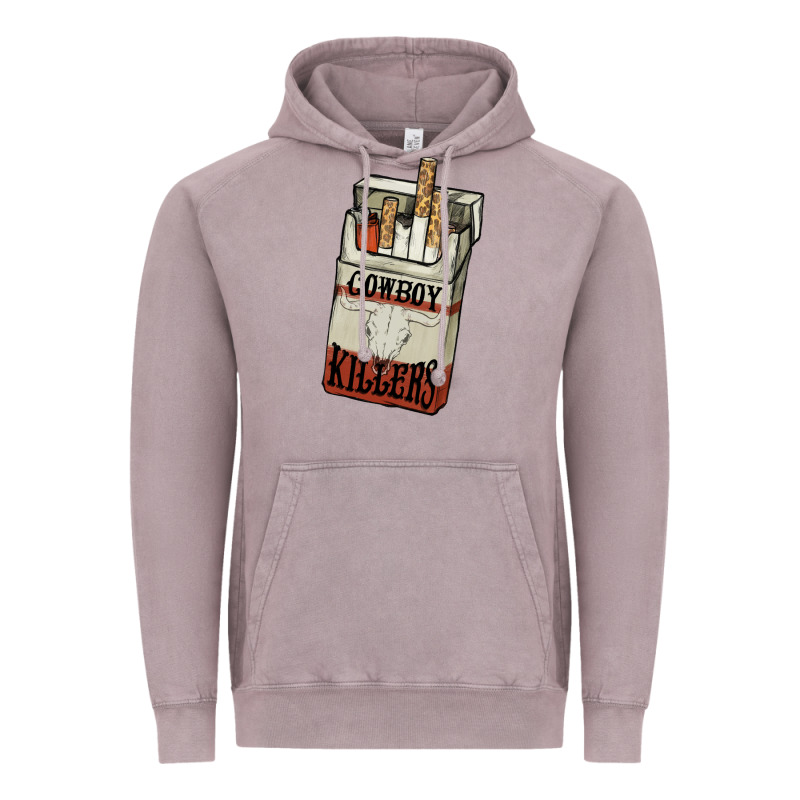 Cowboy Killers Cigarette Package Vintage Hoodie by NancyCooperArtShop | Teevron