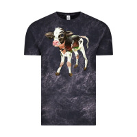 Cloud Black Holstein Calf Vintage Tee - LillyAllenDesigns