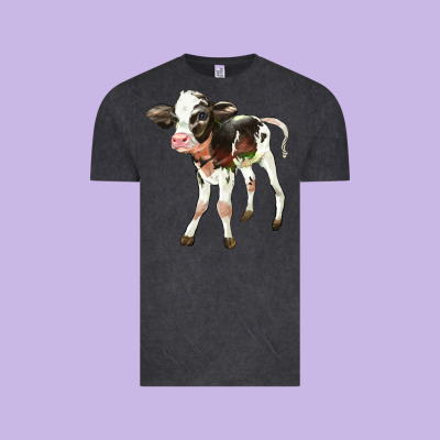 Holstein Calf Vintage Tee Designed By Lillyallendesigns