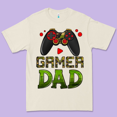 Gamer Dad Premium Tee Designed By Hra Design Shop