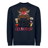 Navy messy bun one loved counselor Heavyweight Sweatshirt - MaliasSmallBusiness