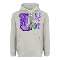 Moon Dust Give Cancer the boot purple ribbon Heavyweight Hoodie - NancyCooperArtShop