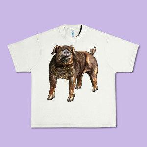 Duroc Pig Urban Heavy Tee Designed By Lillyallendesigns