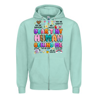 Dear Tiny Human Behind Me Zipper Hoodie | Teevron