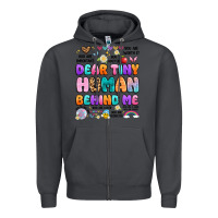Smoke dear tiny human behind me Zipper Hoodie - Artiststas