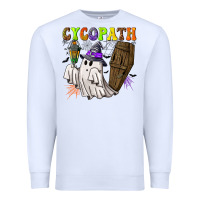 White Cycopath Premium Sweatshirt - NancyCooperArtShop