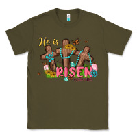 Army Green he is risen Classic Tee - MaliasSmallBusiness