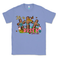 Colony Blue he is risen Classic Tee - MaliasSmallBusiness