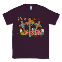 Plum he is risen Classic Tee - MaliasSmallBusiness