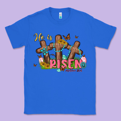 He Is Risen Classic Tee Designed By Maliassmallbusiness
