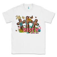 White he is risen Classic Tee - MaliasSmallBusiness