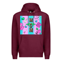 Burgundy nurse mom mother’s day Premium Hoodie - TumblerDesignByShophia