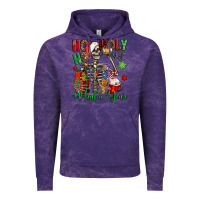Cloud Purple ho ho holy shit what a year christmas skeleton Vintage Hoodie - Jasminsmagicworld